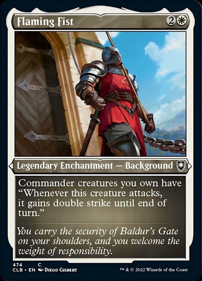 Flaming Fist (Foil Etched) [Commander Legends: Battle for Baldur's Gate] | I Want That Stuff Brandon