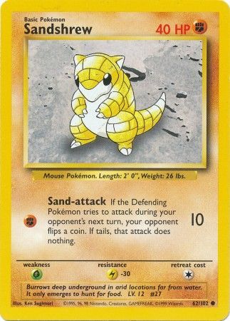 Sandshrew (62/102) [Base Set Unlimited] | I Want That Stuff Brandon