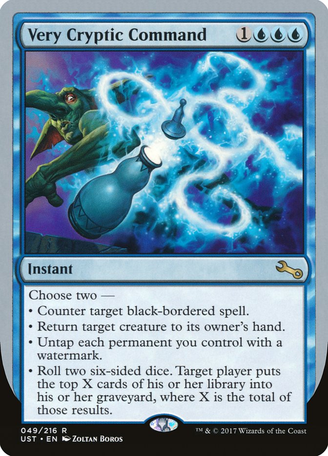 Very Cryptic Command (Counter) [Unstable] | I Want That Stuff Brandon