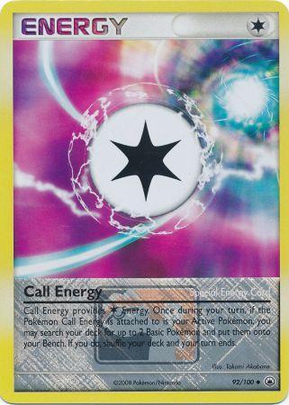 Call Energy (92/100) (League Promo) [Diamond & Pearl: Majestic Dawn] | I Want That Stuff Brandon