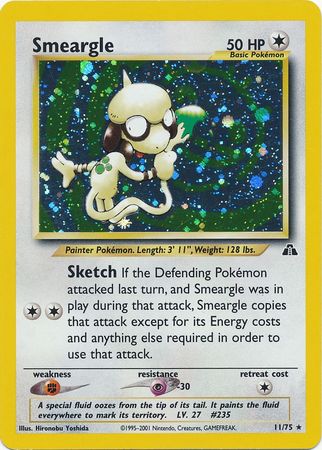 Smeargle (11/75) [Neo Discovery Unlimited] | I Want That Stuff Brandon