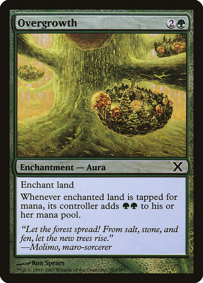 Overgrowth (Premium Foil) [Tenth Edition] | I Want That Stuff Brandon