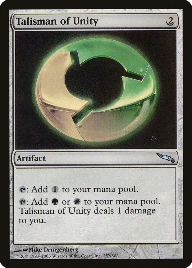 Talisman of Unity [Mirrodin] | I Want That Stuff Brandon
