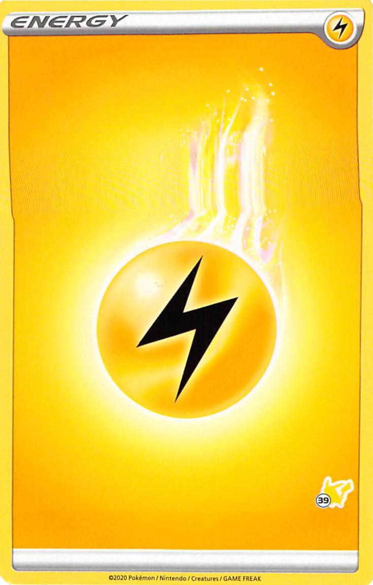 Lightning Energy (Pikachu Stamp #39) [Battle Academy 2022] | I Want That Stuff Brandon