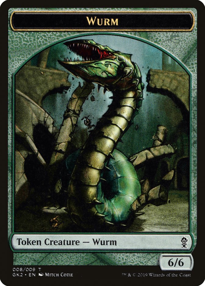 Saproling // Wurm Double-Sided Token [Ravnica Allegiance Guild Kit Tokens] | I Want That Stuff Brandon