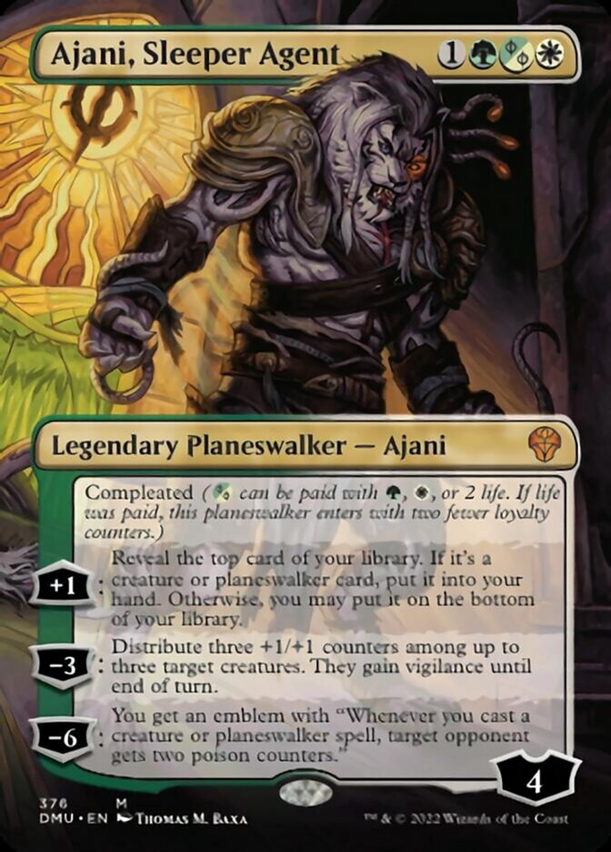 Ajani, Sleeper Agent (Borderless) (376) [Dominaria United] | I Want That Stuff Brandon