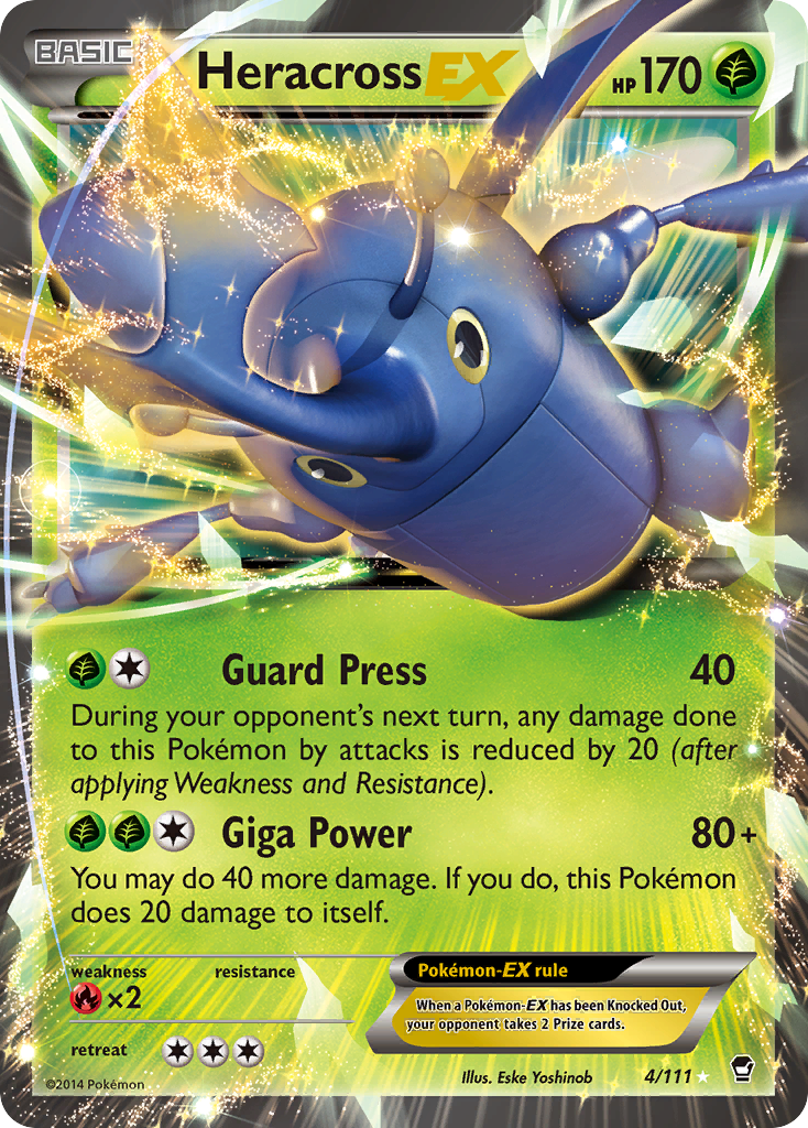 Heracross EX (4/111) [XY: Furious Fists] | I Want That Stuff Brandon