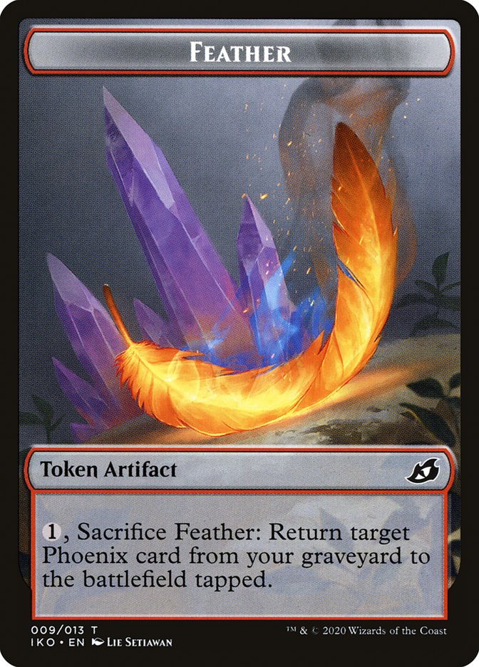 Feather Token [Ikoria: Lair of Behemoths Tokens] | I Want That Stuff Brandon