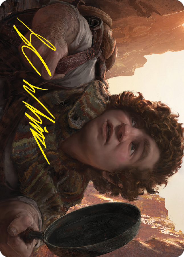 Sam, Loyal Attendant Art Card (Gold-Stamped Signature) [The Lord of the Rings: Tales of Middle-earth Art Series] | I Want That Stuff Brandon