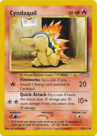 Cyndaquil (57/111) [Neo Genesis Unlimited] | I Want That Stuff Brandon