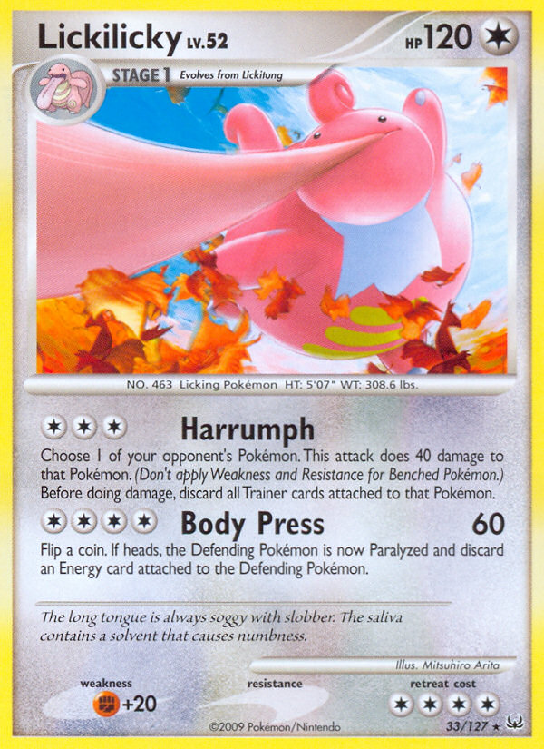 Lickilicky (33/127) [Platinum: Base Set] | I Want That Stuff Brandon