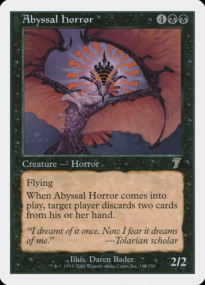 Abyssal Horror [Seventh Edition] | I Want That Stuff Brandon