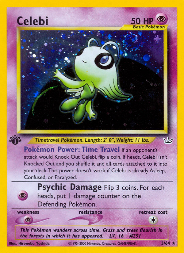 Celebi (3/64) [Neo Revelation 1st Edition] | I Want That Stuff Brandon