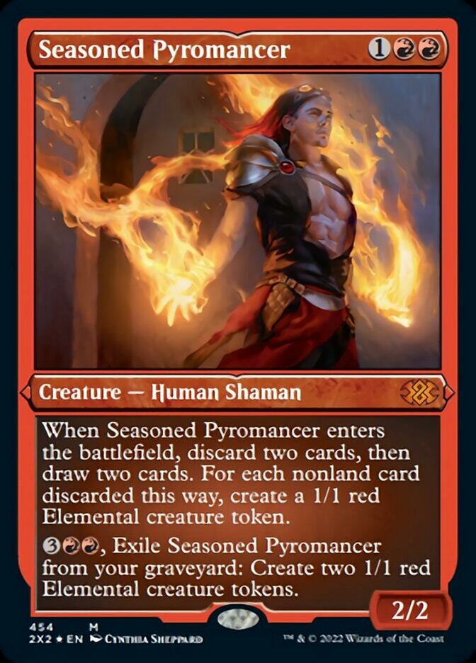 Seasoned Pyromancer (Foil Etched) [Double Masters 2022] | I Want That Stuff Brandon