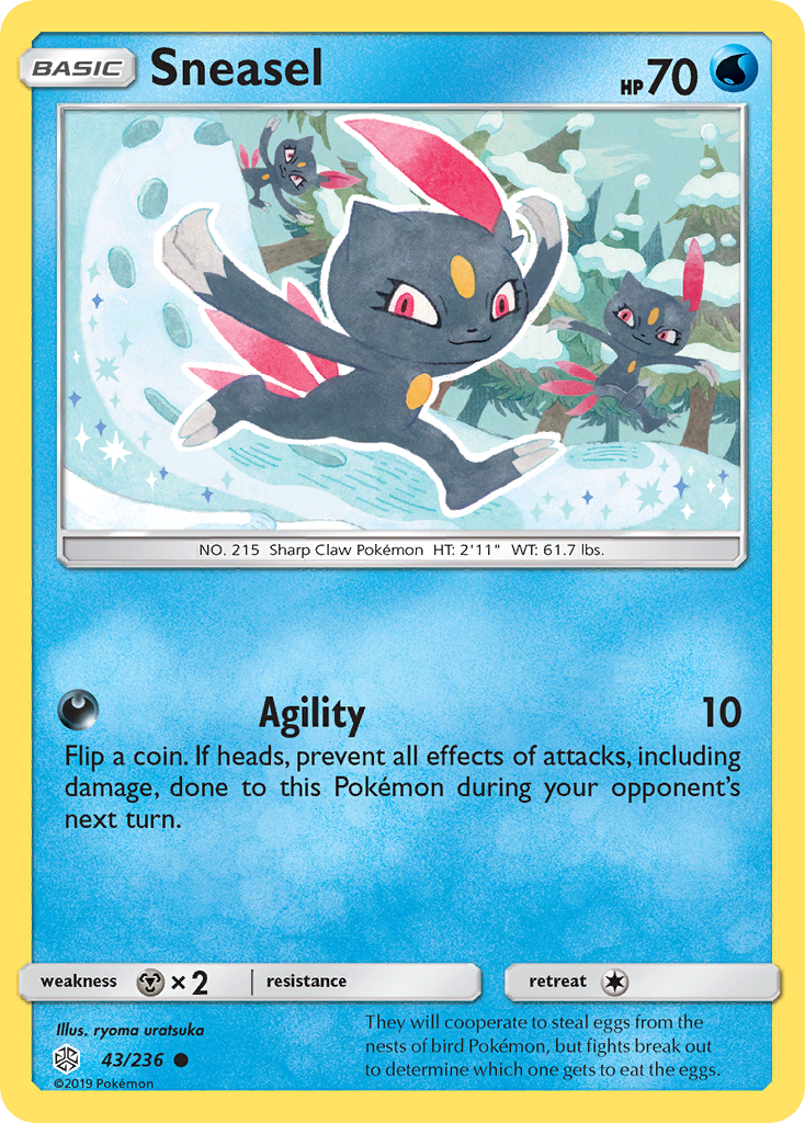 Sneasel (43/236) [Sun & Moon: Cosmic Eclipse] | I Want That Stuff Brandon