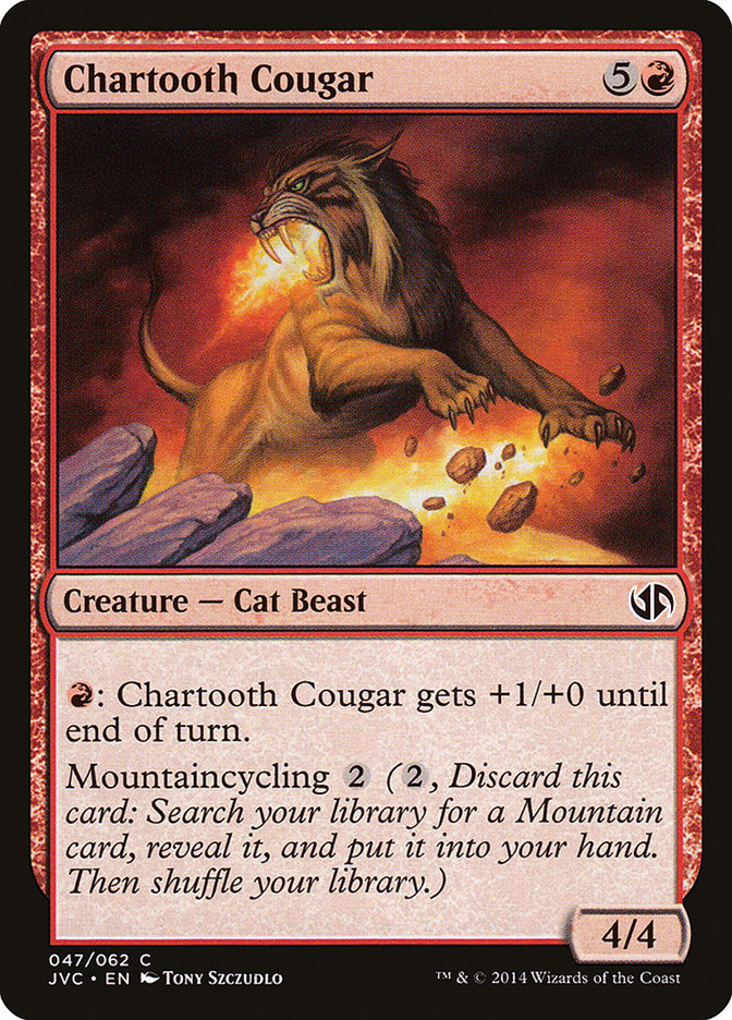 Chartooth Cougar [Duel Decks Anthology] | I Want That Stuff Brandon
