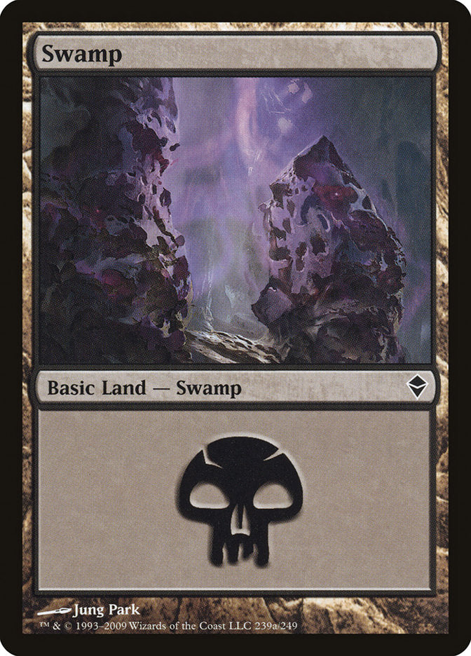 Swamp (239a) [Zendikar] | I Want That Stuff Brandon