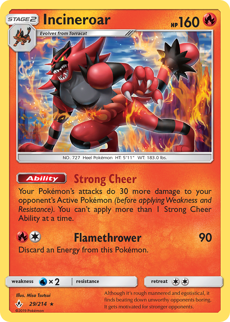 Incineroar (29/214) [Sun & Moon: Unbroken Bonds] | I Want That Stuff Brandon