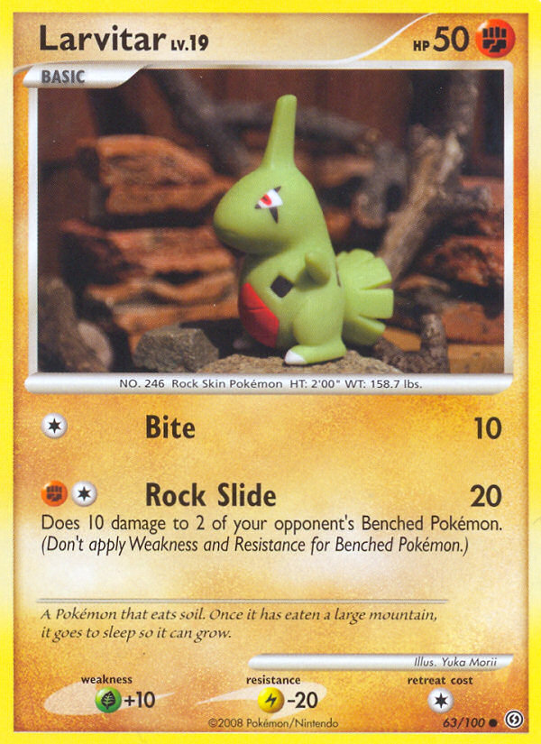 Larvitar (63/100) [Diamond & Pearl: Stormfront] | I Want That Stuff Brandon