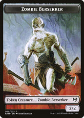 Elf Warrior // Zombie Berserker Double-Sided Token [Kaldheim Tokens] | I Want That Stuff Brandon