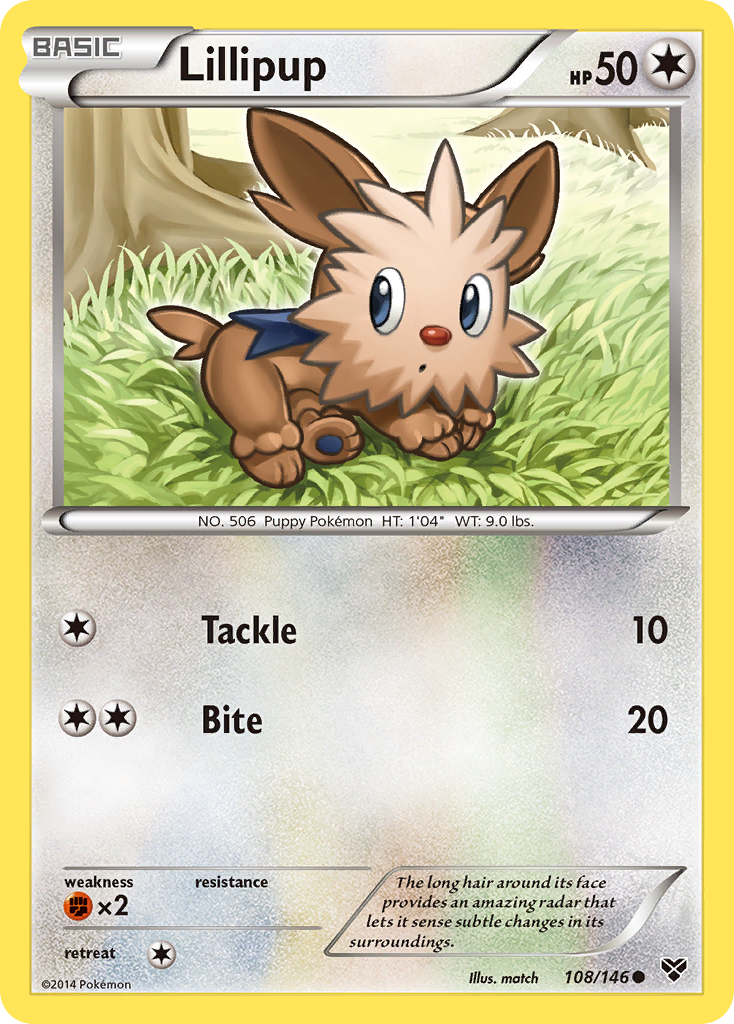 Lillipup (108/146) [XY: Base Set] | I Want That Stuff Brandon