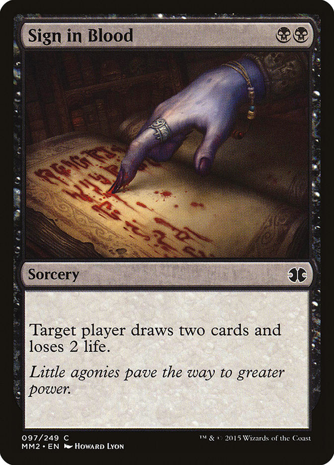 Sign in Blood [Modern Masters 2015] | I Want That Stuff Brandon