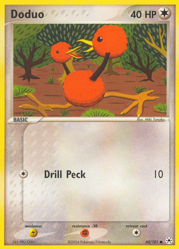 Doduo (60/101) [EX: Hidden Legends] | I Want That Stuff Brandon