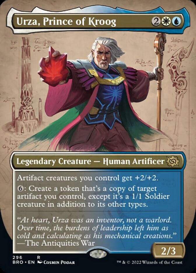 Urza, Prince of Kroog (Borderless Alternate Art) [The Brothers' War] | I Want That Stuff Brandon