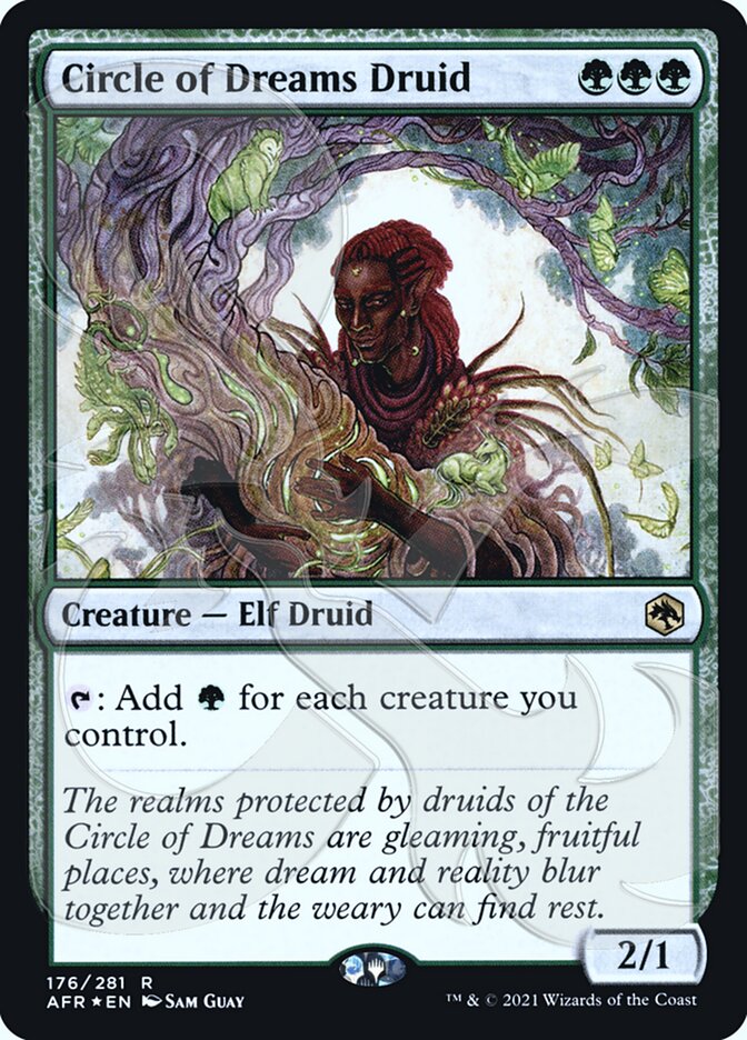 Circle of Dreams Druid (Ampersand Promo) [Dungeons & Dragons: Adventures in the Forgotten Realms Promos] | I Want That Stuff Brandon