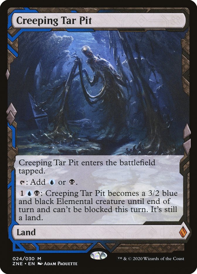 Creeping Tar Pit (Expeditions) [Zendikar Rising Expeditions] | I Want That Stuff Brandon