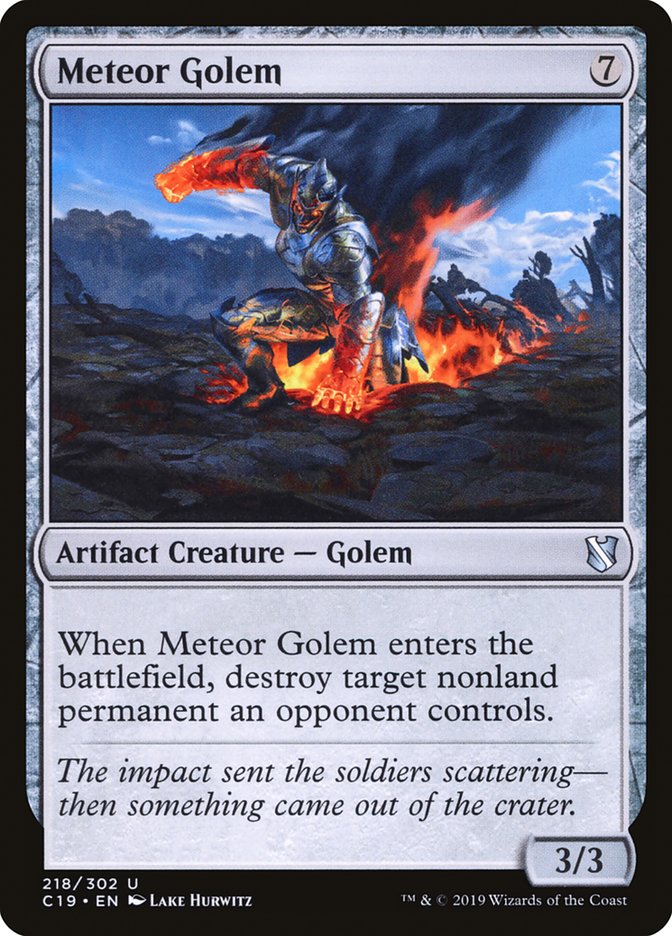 Meteor Golem [Commander 2019] | I Want That Stuff Brandon