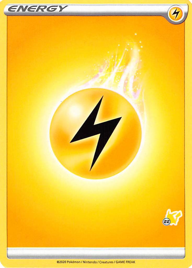 Lightning Energy (Pikachu Stamp #22) [Battle Academy 2022] | I Want That Stuff Brandon