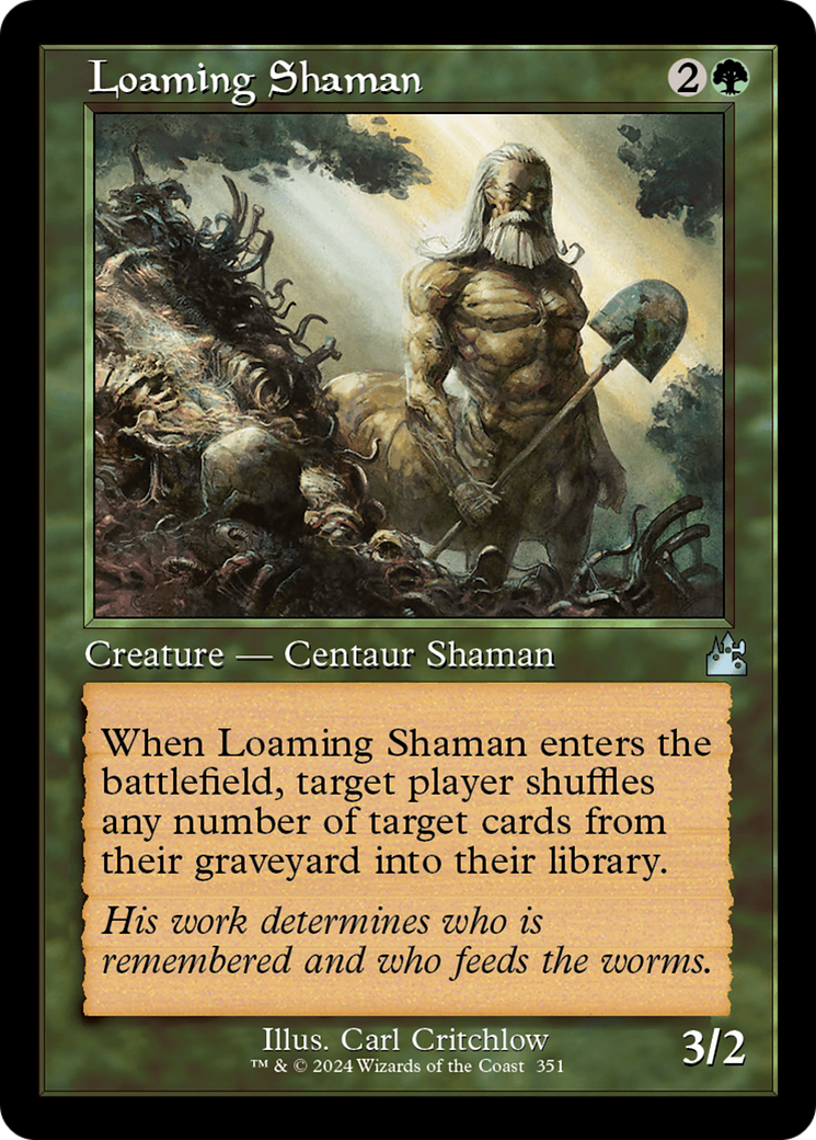 Loaming Shaman (Retro Frame) [Ravnica Remastered] | I Want That Stuff Brandon