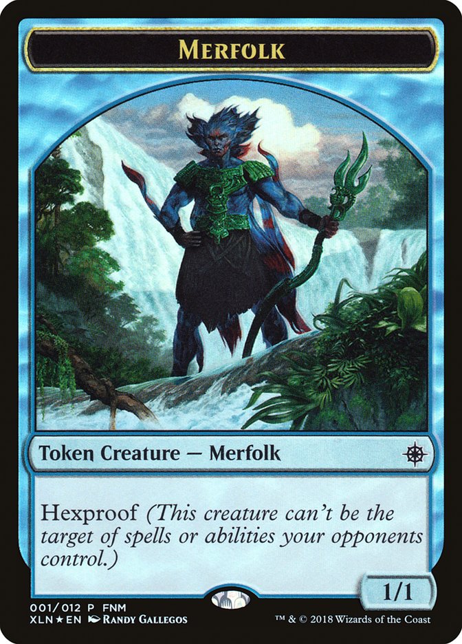 Merfolk // Treasure Double-Sided Token [Friday Night Magic 2018] | I Want That Stuff Brandon