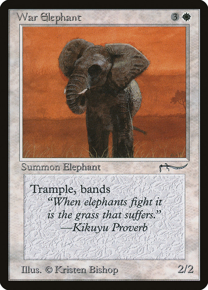 War Elephant (Dark Mana Cost) [Arabian Nights] | I Want That Stuff Brandon