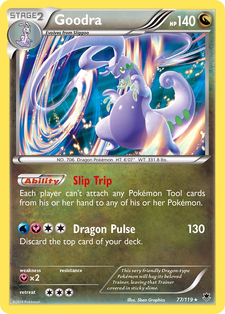 Goodra (77/119) (Cosmos Holo) (Blister Exclusive) [XY: Phantom Forces] | I Want That Stuff Brandon
