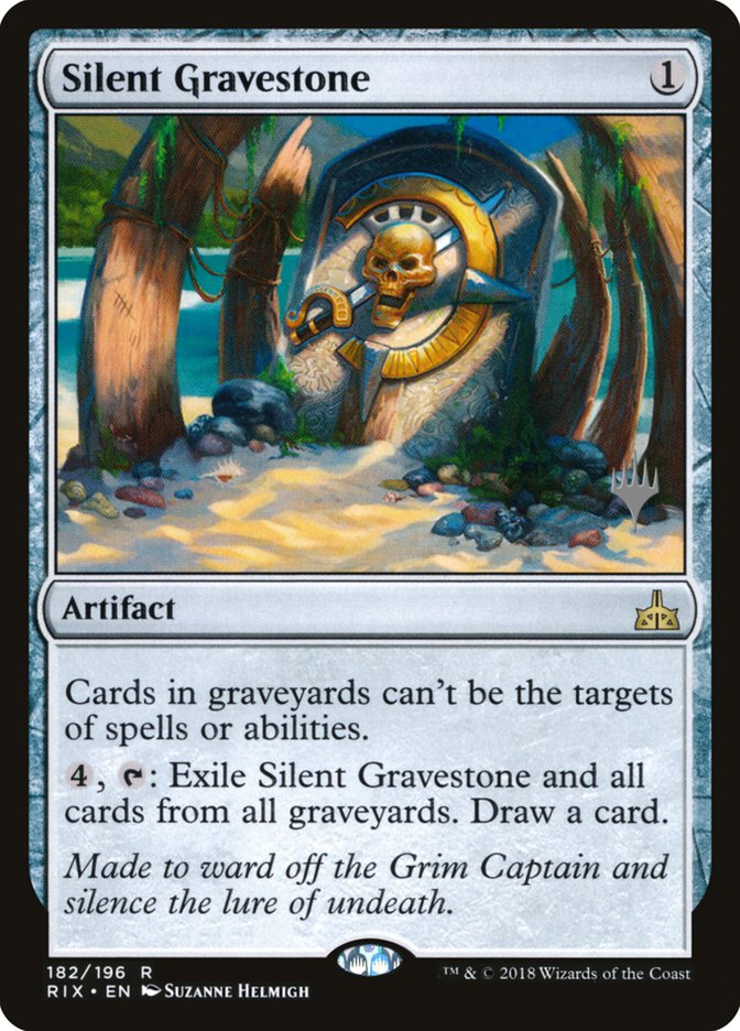 Silent Gravestone (Promo Pack) [Rivals of Ixalan Promos] | I Want That Stuff Brandon