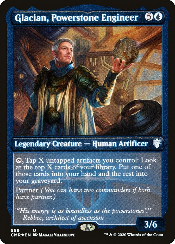Glacian, Powerstone Engineer (Etched) [Commander Legends] | I Want That Stuff Brandon