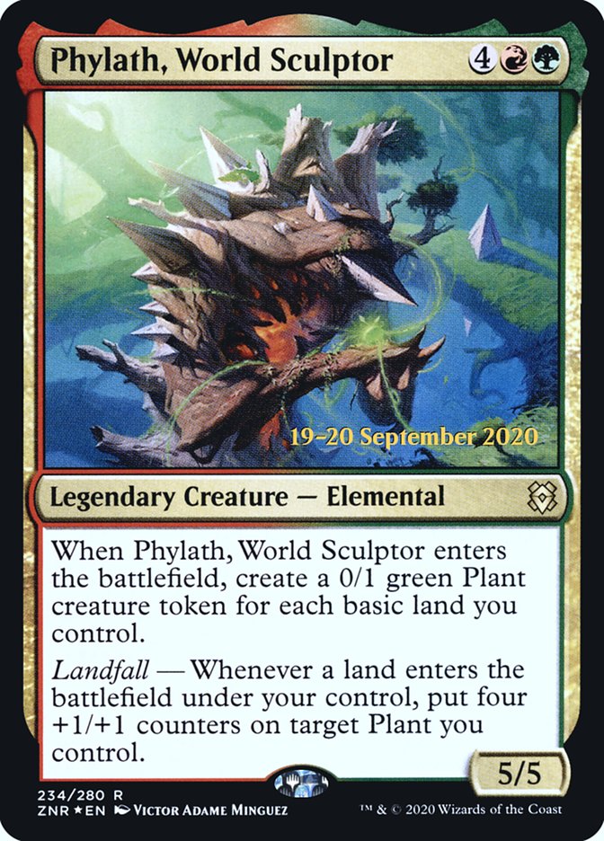 Phylath, World Sculptor [Zendikar Rising Prerelease Promos] | I Want That Stuff Brandon