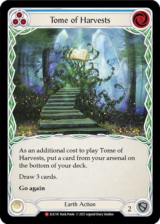 Tome of Harvests [ELE118] (Tales of Aria)  1st Edition Rainbow Foil | I Want That Stuff Brandon