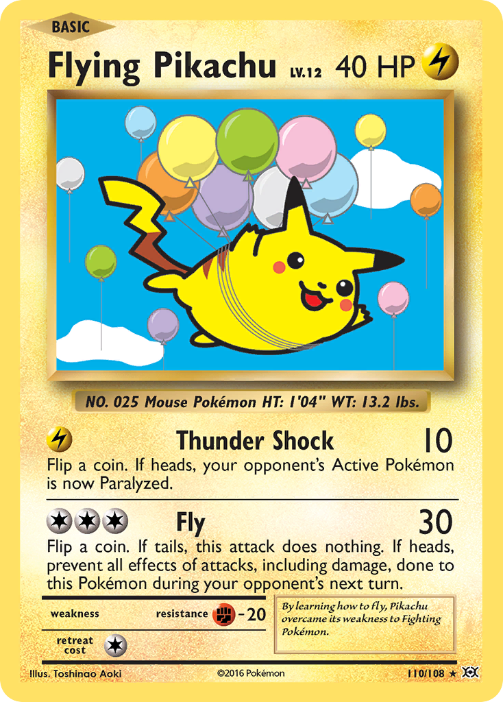 Flying Pikachu (110/108) [XY: Evolutions] | I Want That Stuff Brandon