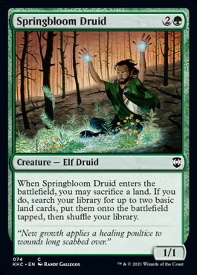 Springbloom Druid [Kaldheim Commander] | I Want That Stuff Brandon