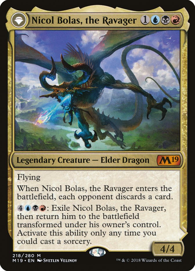 Nicol Bolas, the Ravager // Nicol Bolas, the Arisen [Core Set 2019] | I Want That Stuff Brandon