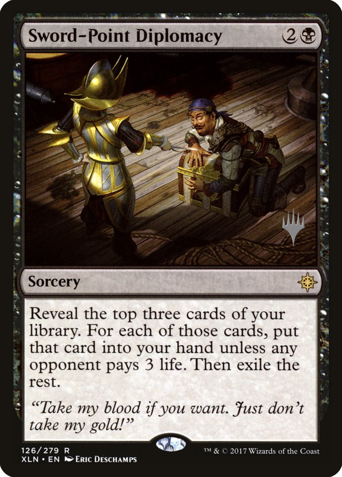 Sword-Point Diplomacy (Promo Pack) [Ixalan Promos] | I Want That Stuff Brandon