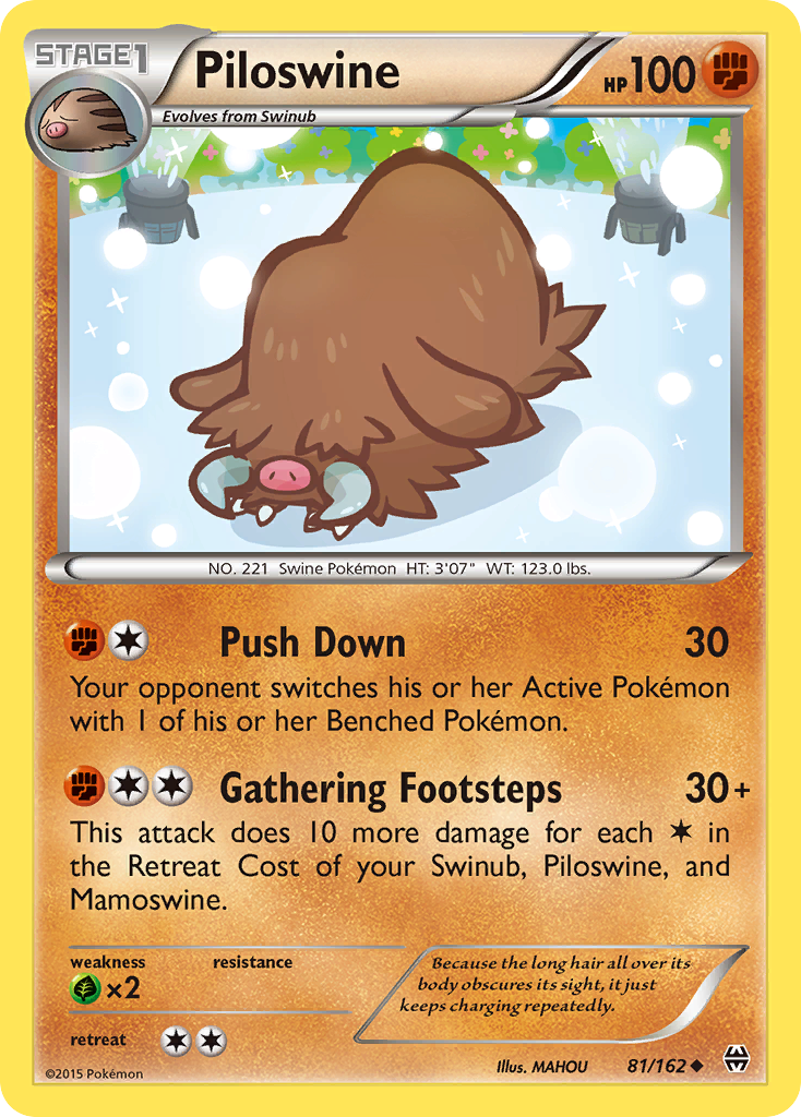 Piloswine (81/162) [XY: BREAKthrough] | I Want That Stuff Brandon