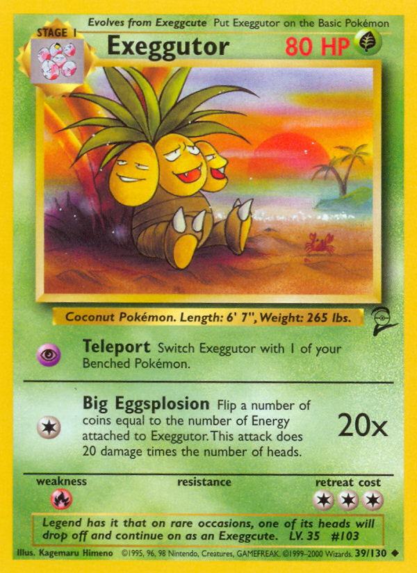 Exeggutor (39/130) [Base Set 2] | I Want That Stuff Brandon