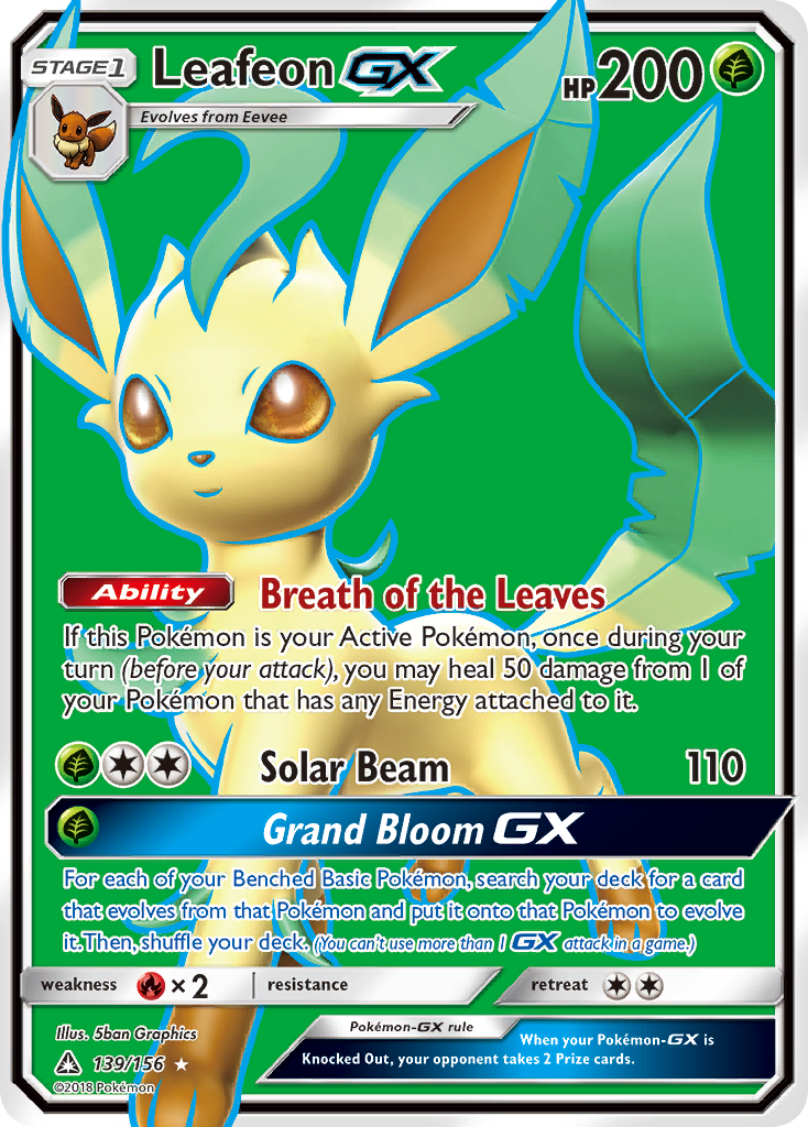 Leafeon GX (139/156) [Sun & Moon: Ultra Prism] | I Want That Stuff Brandon