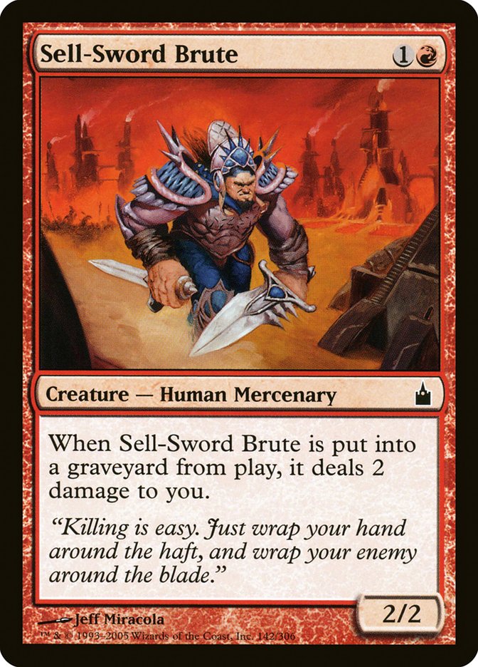 Sell-Sword Brute [Ravnica: City of Guilds] | I Want That Stuff Brandon