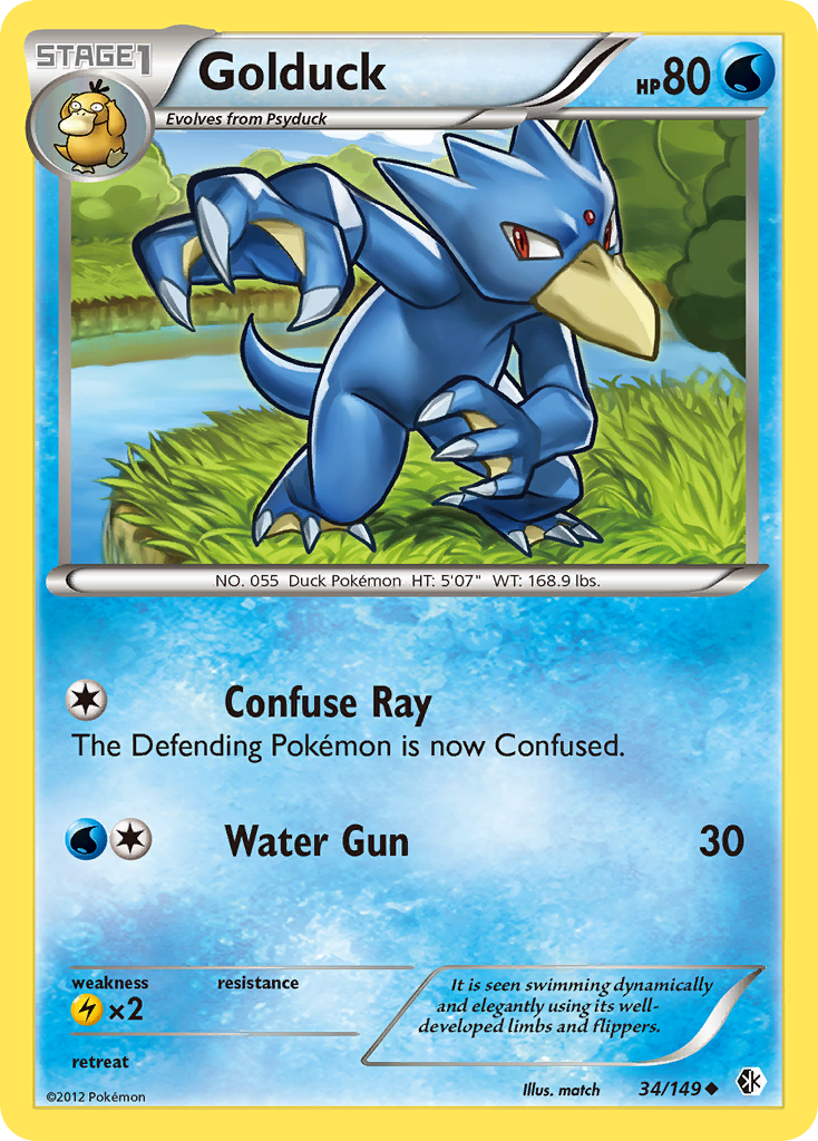 Golduck (34/149) [Black & White: Boundaries Crossed] | I Want That Stuff Brandon