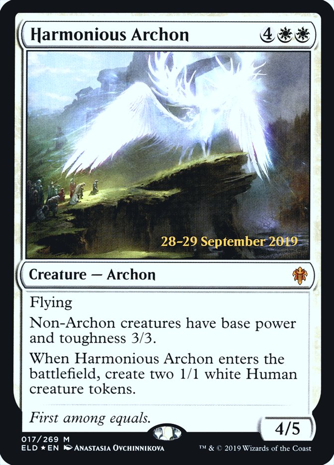 Harmonious Archon [Throne of Eldraine Prerelease Promos] | I Want That Stuff Brandon